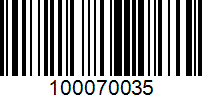 Barcode for 100070035