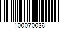 Barcode for 100070036