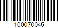 Barcode for 100070045