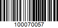 Barcode for 100070057