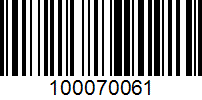 Barcode for 100070061