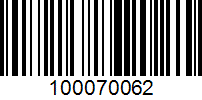 Barcode for 100070062