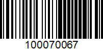 Barcode for 100070067