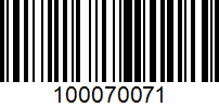 Barcode for 100070071