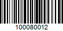 Barcode for 100080012