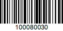 Barcode for 100080030