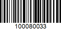 Barcode for 100080033