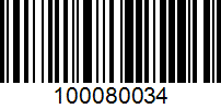 Barcode for 100080034