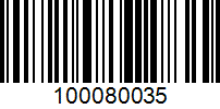 Barcode for 100080035