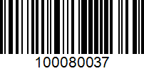 Barcode for 100080037