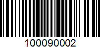 Barcode for 100090002