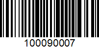 Barcode for 100090007