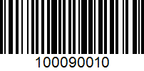 Barcode for 100090010