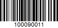 Barcode for 100090011