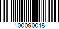 Barcode for 100090018