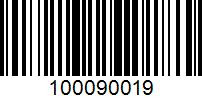 Barcode for 100090019