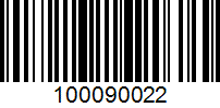 Barcode for 100090022