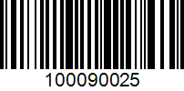 Barcode for 100090025