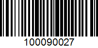 Barcode for 100090027