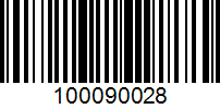 Barcode for 100090028