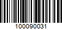 Barcode for 100090031