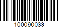 Barcode for 100090033