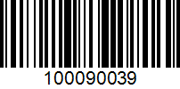 Barcode for 100090039