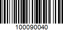 Barcode for 100090040