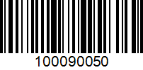 Barcode for 100090050