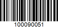 Barcode for 100090051