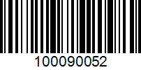 Barcode for 100090052