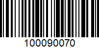 Barcode for 100090070