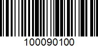 Barcode for 100090100