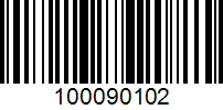 Barcode for 100090102