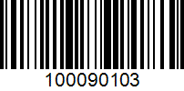 Barcode for 100090103