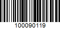Barcode for 100090119