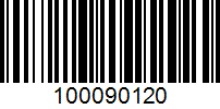 Barcode for 100090120