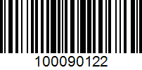 Barcode for 100090122