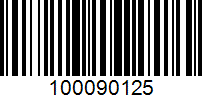 Barcode for 100090125
