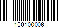 Barcode for 100100008