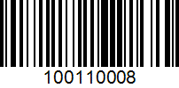 Barcode for 100110008