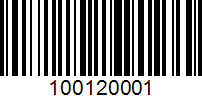 Barcode for 100120001