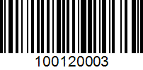 Barcode for 100120003