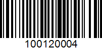 Barcode for 100120004