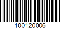 Barcode for 100120006