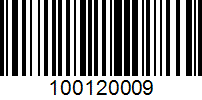 Barcode for 100120009