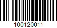 Barcode for 100120011