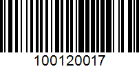 Barcode for 100120017