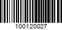 Barcode for 100120027