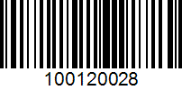 Barcode for 100120028